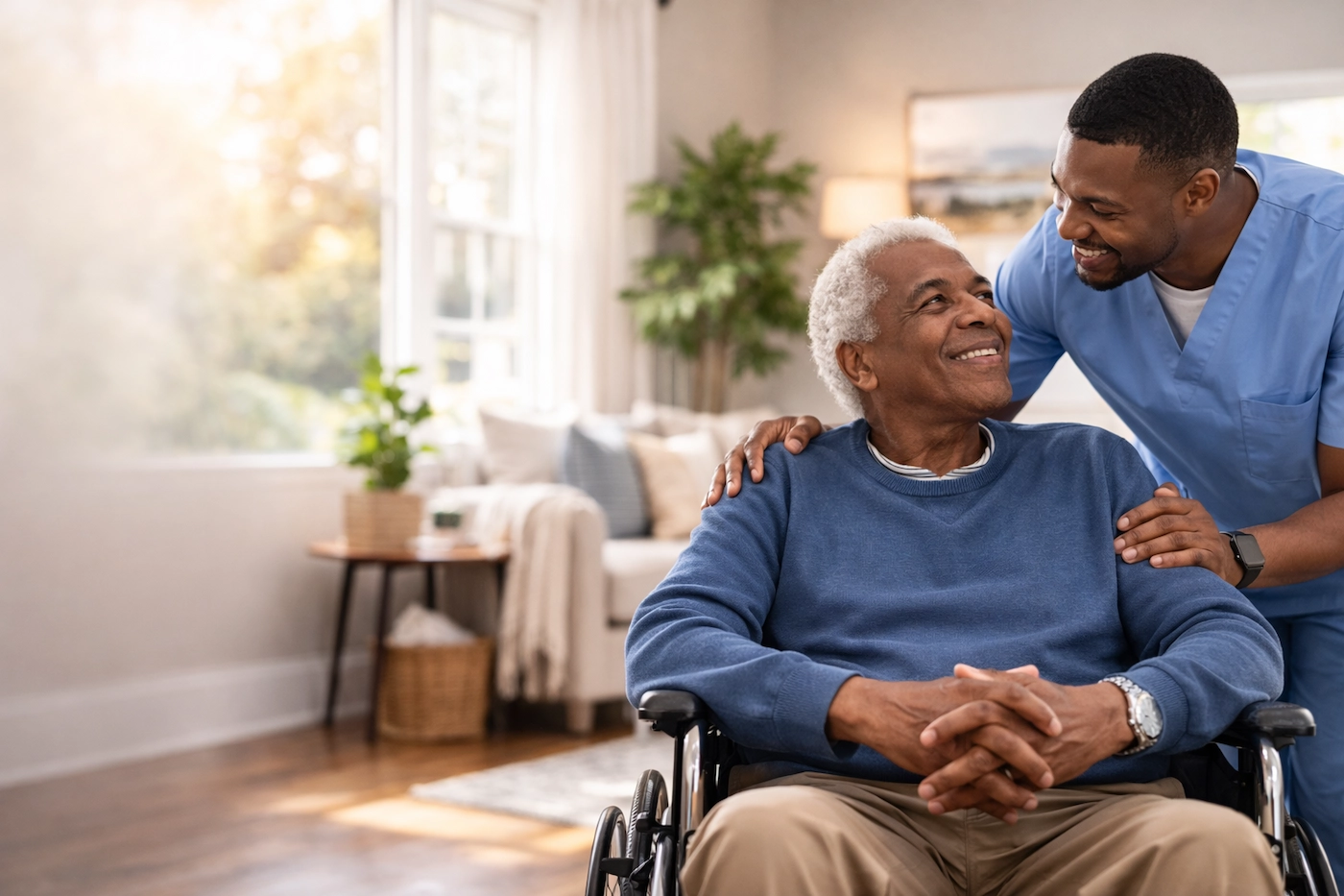 senior resident being supported with memory care in Vancouver WA